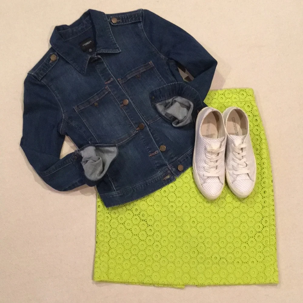 J. Crew Eyelet No. 2 Pencil Skirt 4
